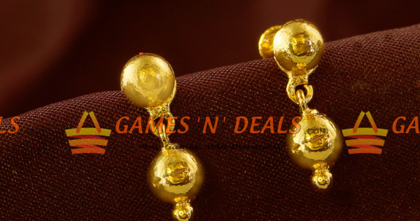 Gold on sale gundu earrings